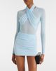 Wardrobe.NYC Wardrobe.NYC Draped sheer bodysuit - 2