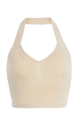 Wardrobe.NYC Wardrobe.NYC Knit Halter Top Ivory S