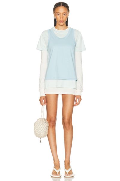 Wardrobe.nyc Layered Tee Mini Dress