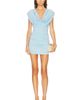 WARDROBE.NYC WARDROBE.NYC Matte Draped Mini Dress - 1