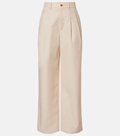 Wardrobe.NYC Wardrobe.NYC Pleated cotton-blend wide-leg pants