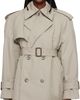 WARDROBE.NYC WARDROBE.NYC Taupe Clean Mini Trench Coat - 1