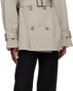 WARDROBE.NYC WARDROBE.NYC Taupe Clean Mini Trench Coat - 5
