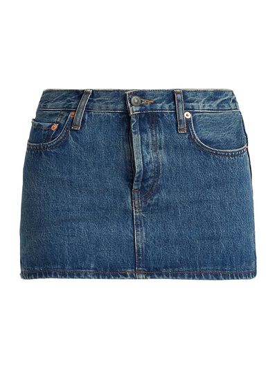WARDROBE.NYC Women's Denim Micro Miniskirt