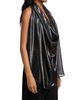 WARDROBE.NYC Women's Metallic Halter Blouse - 4