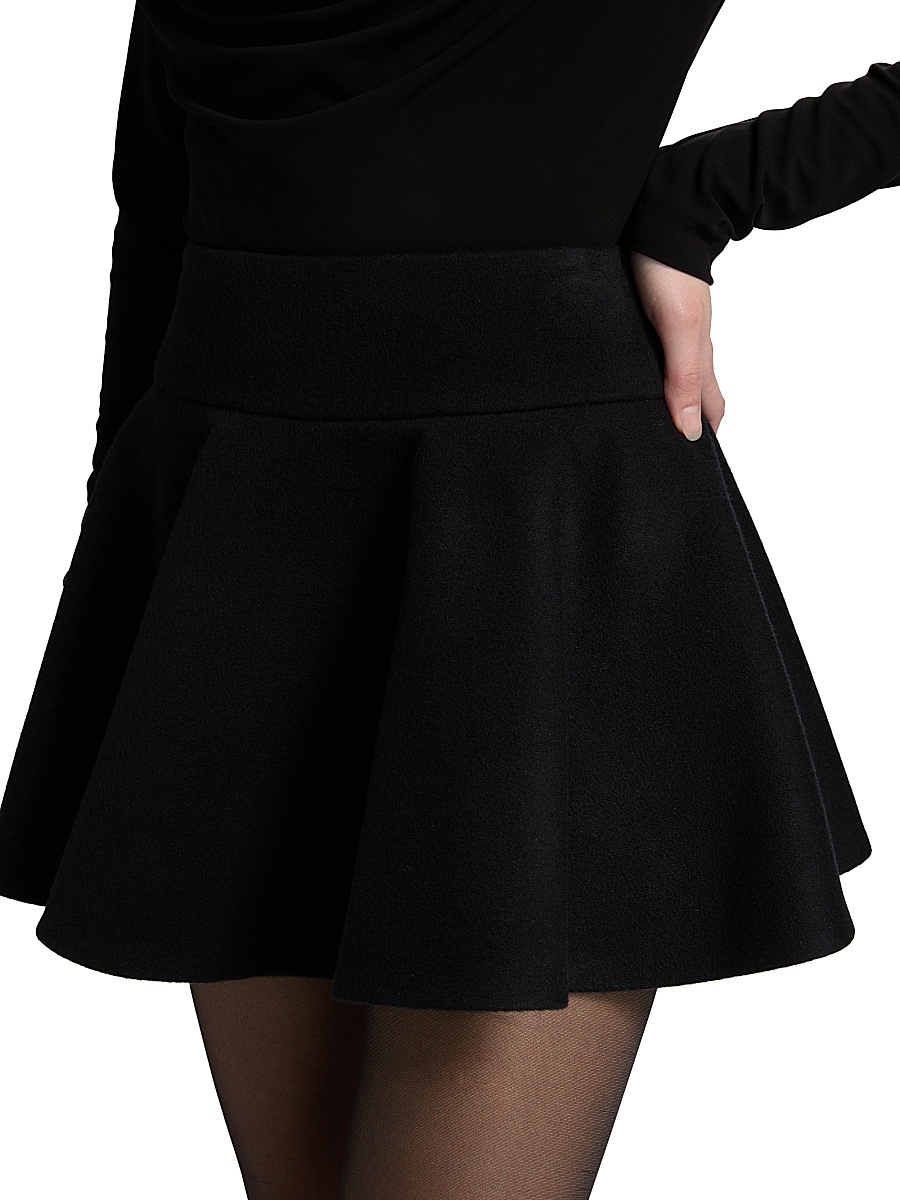 black overall mini dress Modal Layered A-Line Mini Dress in Black - XXS