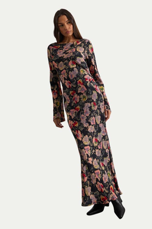 Warehouse Warehouse Floral Bias Cut Scoop Back Midaxi Dress 