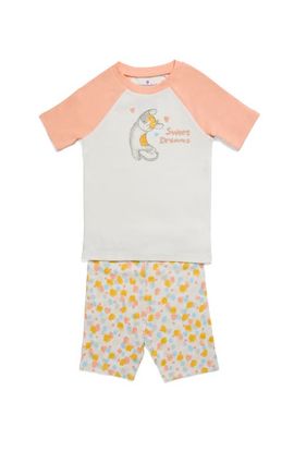 Warmies Warmies Calico Cat Shorties PJ Set 