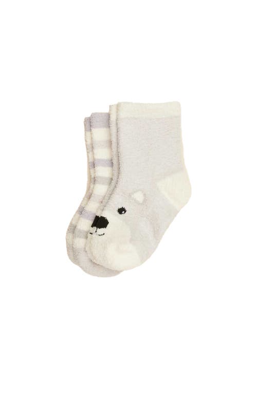Warmies Warmies Marshmallow Bear Crew Sock Set
