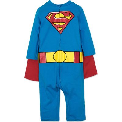 WARNER BROS WARNER BROS Justice League Superman Coverall with Removable Cape