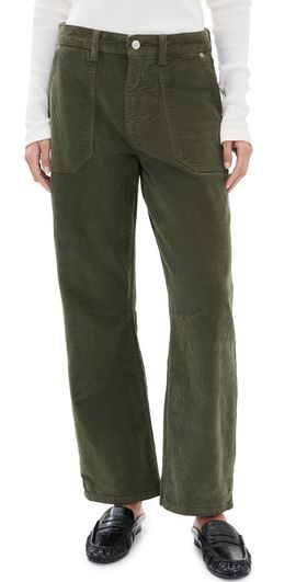 WARP + WEFT WARP + WEFT BNA Corduroy Soft Curve Pants Olive Grove
