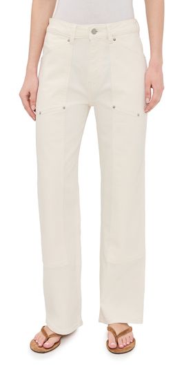 WARP + WEFT WARP + WEFT Sat Utility 90's Straight Jeans Ecru
