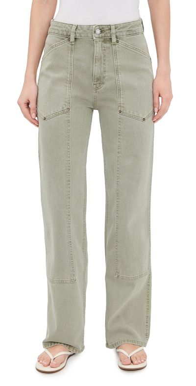 WARP + WEFT WARP + WEFT Sat Utility 90's Straight Leg Jeans Laurel Green