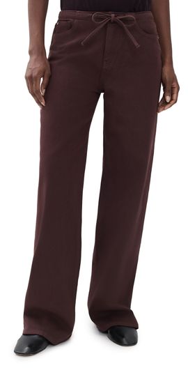 WARP + WEFT WARP + WEFT The Big Easy Wide Leg Jeans Garnet