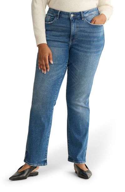 WARP+WEFT WARP+WEFT ASE High Waist Straight Leg Jeans