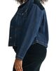 WARP+WEFT WARP+WEFT AVL Crop Denim Jacket with Corduroy Collar - 3