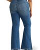 WARP+WEFT WARP+WEFT MIA Split Hem High Waist Flare Jeans - 2