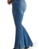 WARP+WEFT WARP+WEFT MIA Split Hem High Waist Flare Jeans - 3