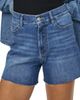 WARP+WEFT WARP+WEFT VVI Raw Hem High Waist Relaxed Fit Denim Shorts - 4