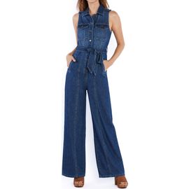 Wash Lab Denim Wash Lab Denim Camp Tie Belt Denim Jumpsuit