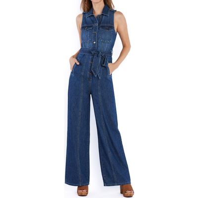 Wash Lab Denim Wash Lab Denim Camp Tie Belt Denim Jumpsuit