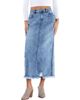 Wash Lab Denim Wash Lab Denim Demolition Frayed Denim Skirt - 1