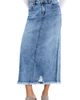 Wash Lab Denim Wash Lab Denim Demolition Frayed Denim Skirt - 3