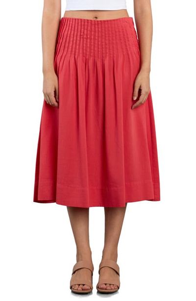 Wash Lab Denim Wash Lab Denim Pintuck Midi Skirt