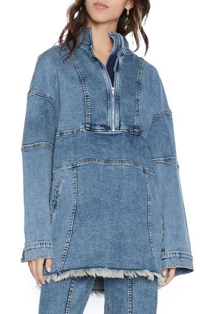 Wash Lab Denim Wash Lab Denim Popover Denim Shirt Jacket