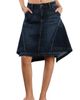 Wash Lab Denim Wash Lab Denim The Austin Asymmetric Hem Pieced Denim Midi Skirt - 1