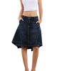 Wash Lab Denim Wash Lab Denim The Austin Asymmetric Hem Pieced Denim Midi Skirt - 4