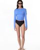 Watskin Watskin Poppy Longsleeve Tee With Side Ruching - 1