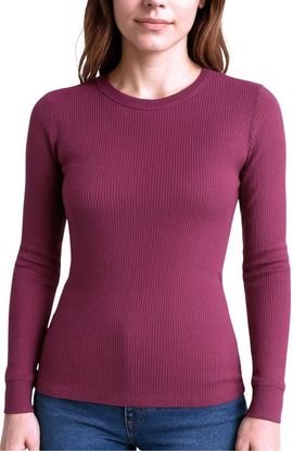Watson's Watson's Women's Therma Rib Long Sleeve Thermal Crew