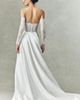 Watters Aster Strapless Satin Lace Wedding Gown - 2