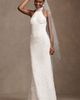 Watters Belle Scalloped Halter Wedding Gown - 1