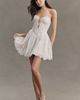 Watters Danny Strapless Lace Corset Mini Dress - 4