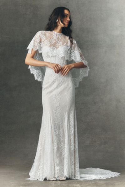 Watters Justine Lace Cape Top