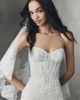 Watters Justine Strapless Lace Wedding Gown - 3