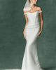 Watters Lace-Trim Birdcage Veil - 2