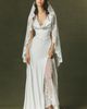 Watters Mantilla Lace Fingertip Veil - 1