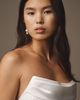 watters ornament strapless rosette fitted mini dress By Watters Little White Dress Ornament 31321 Ivory