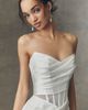 Watters Sonya Strapless Sheer Satin Column Wedding Gown - 3