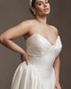 Watters Willowby by Watters Ember Strapless Drop-Waist Dupioni Wedding Gown - 6