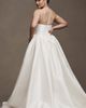 Watters Willowby by Watters Ember Strapless Drop-Waist Dupioni Wedding Gown - 7