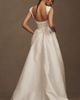 Watters Willowby by Watters Ingrid Shirred Taffeta Corset A-Line Wedding Gown - 4