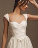 Watters Willowby by Watters Ingrid Shirred Taffeta Corset A-Line Wedding Gown - 5
