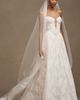 Watters Wtoo by Watters Charlotte Strapless Basque-Waist A-Line Lace Wedding Gown - 4