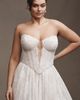 Watters Wtoo by Watters Charlotte Strapless Basque-Waist A-Line Lace Wedding Gown - 7