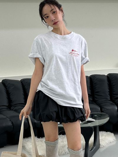 Wave Union Bread and roses T-shirt [heather gray]