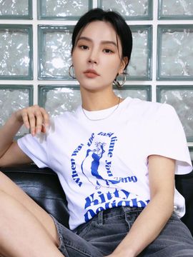 Wave Union Kitty's delight T-shirt [WHITE]